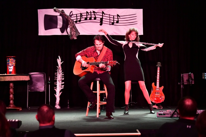 Musical group on stage